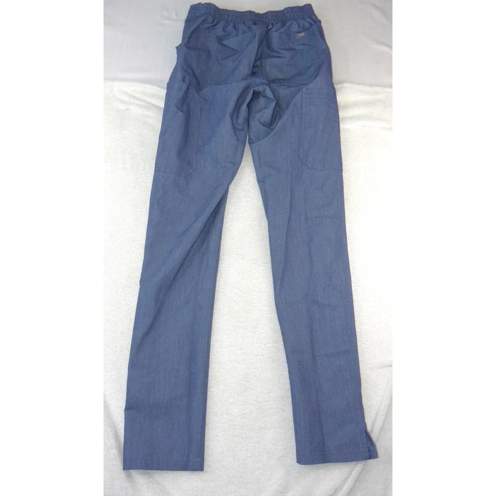 FIGS Technical Collection Heather Blue Cargo Scrub Pants TW2000T XXS Tall Mens